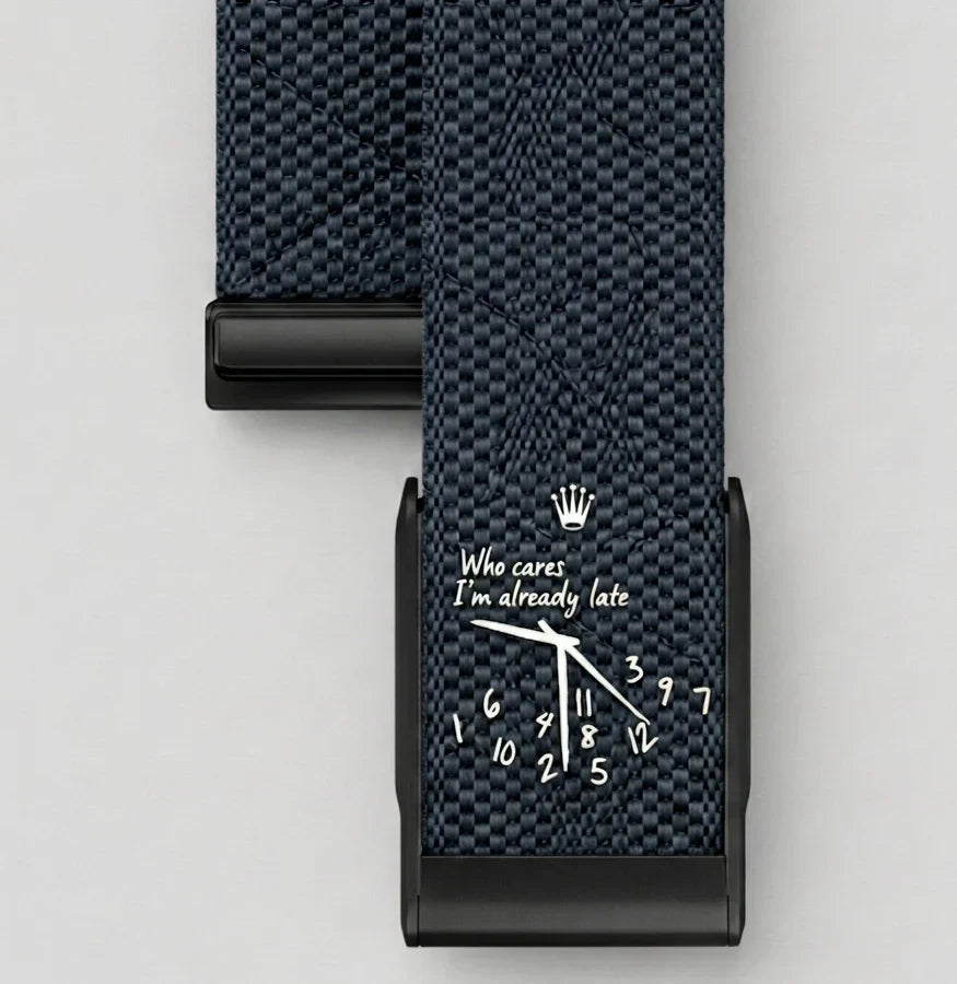Bracelet nylon bleu Whoop 5.0 – Time Bleu