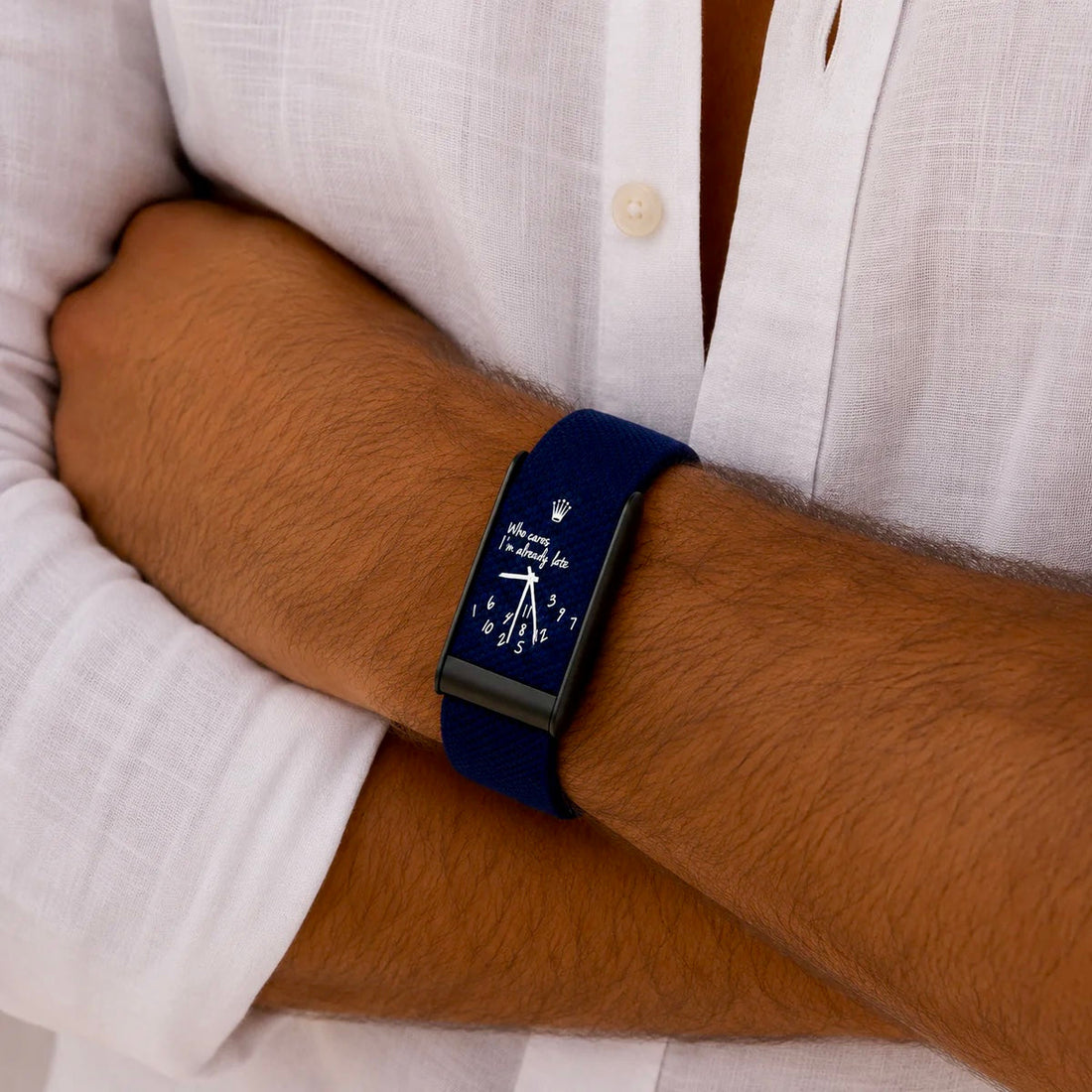 Bracelet nylon bleu Whoop 5.0 – Time Bleu