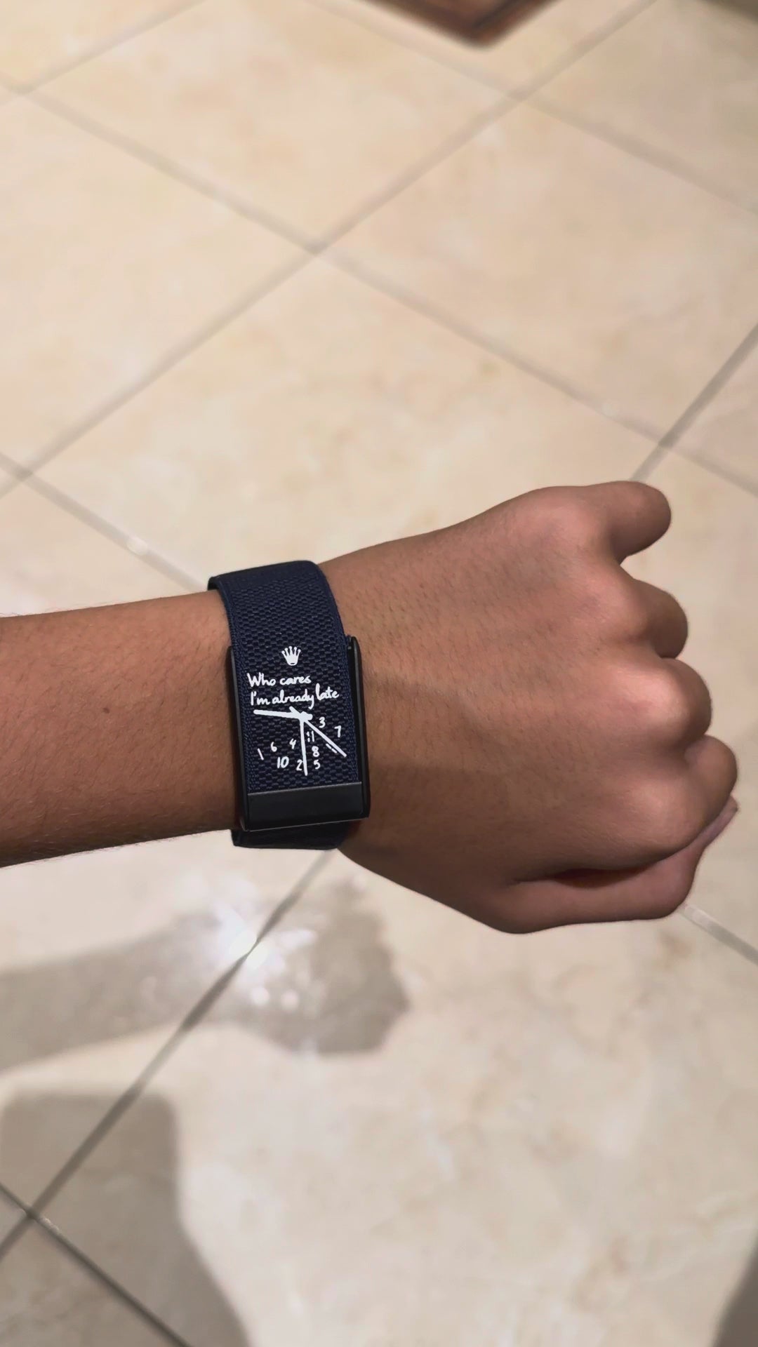 Bracelet nylon bleu Whoop 5.0 – Time Bleu