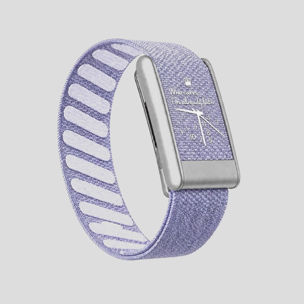 Bracelet nylon lavande compatible Whoop 5.0