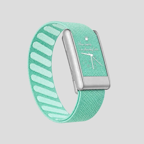 Bracelet nylon turquoise pour Whoop 5.0